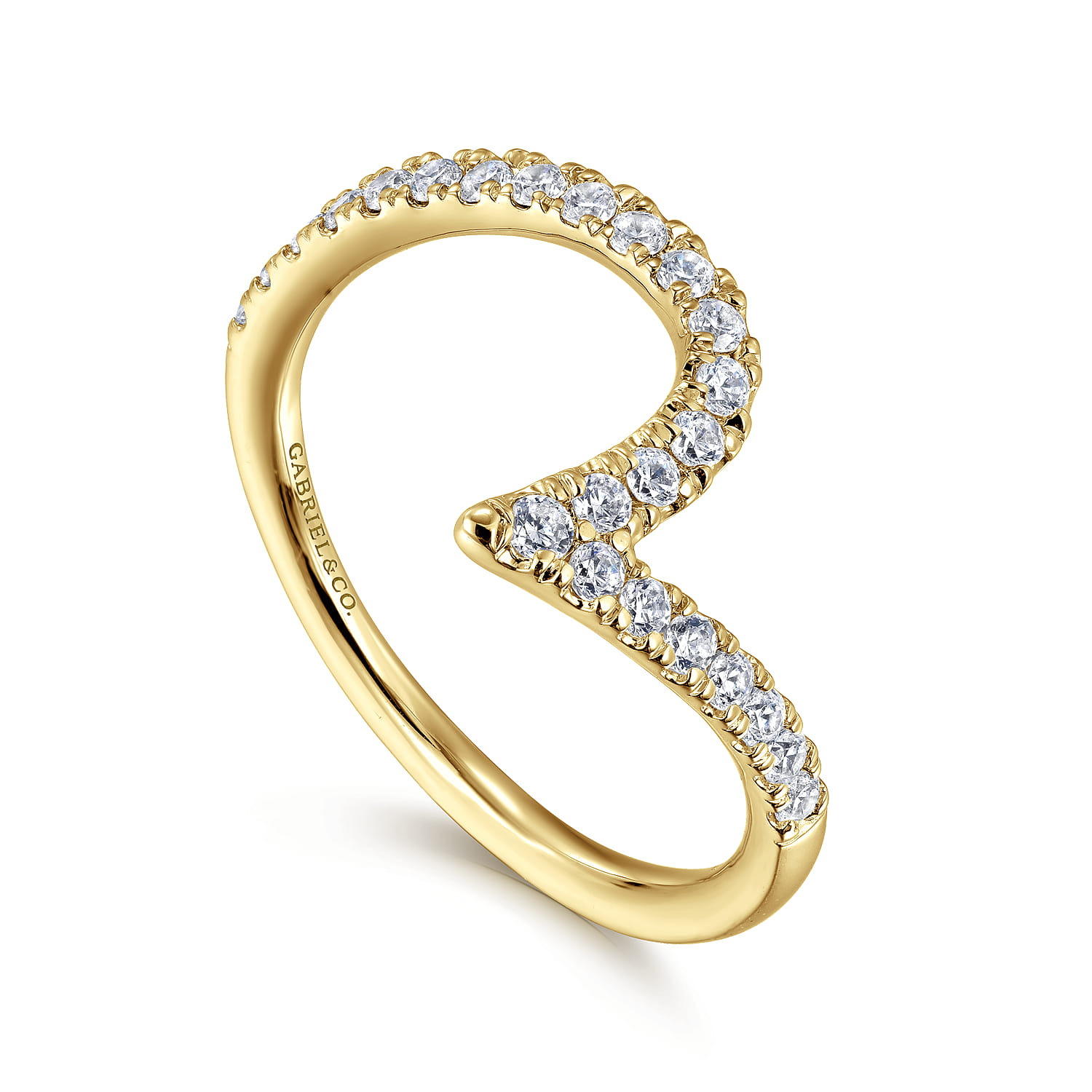 14K Yellow Gold Diamond Wedding Band - 0.3 ct - Shot 3