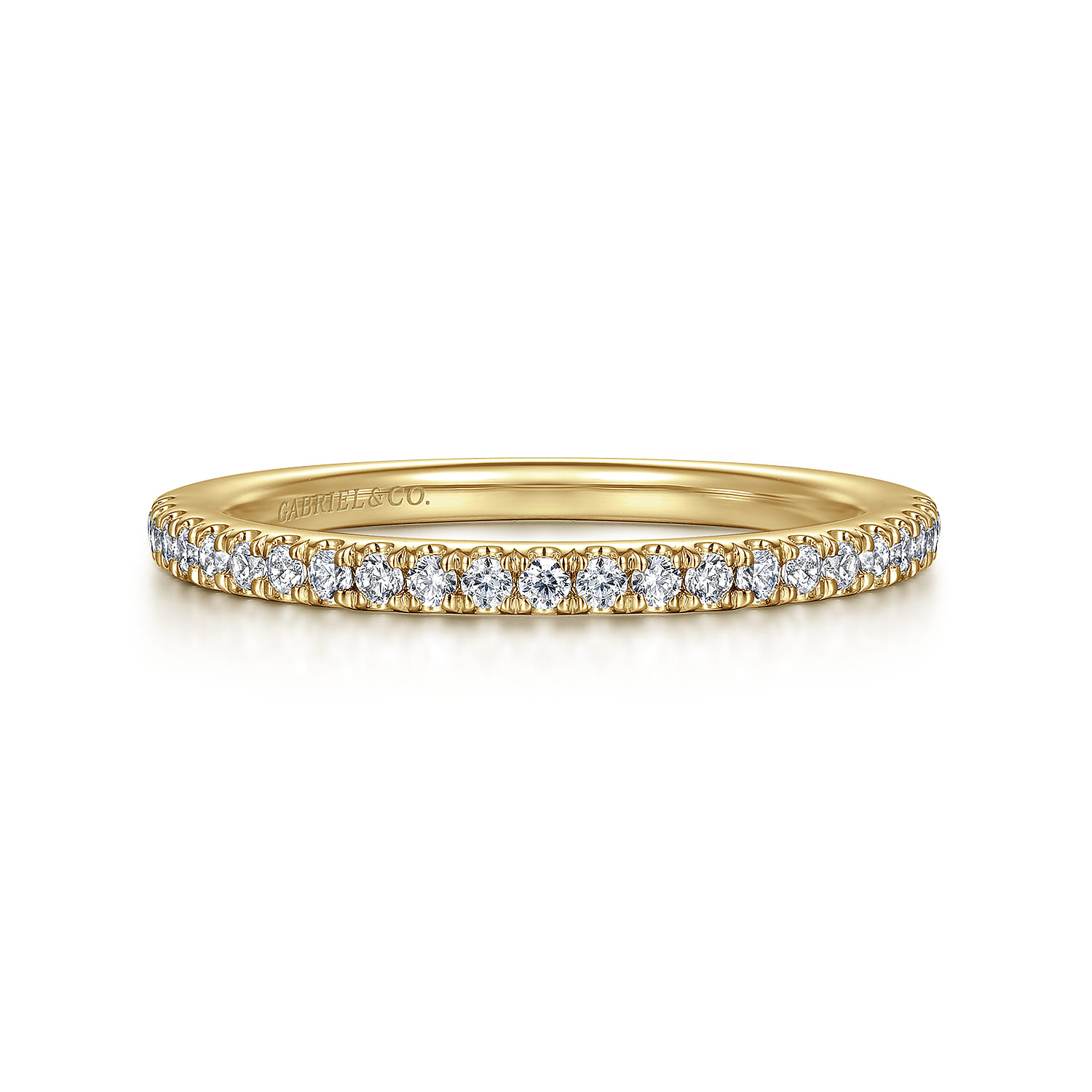 14K Yellow Gold Diamond Wedding Band - 0.23 ct - Shot 1