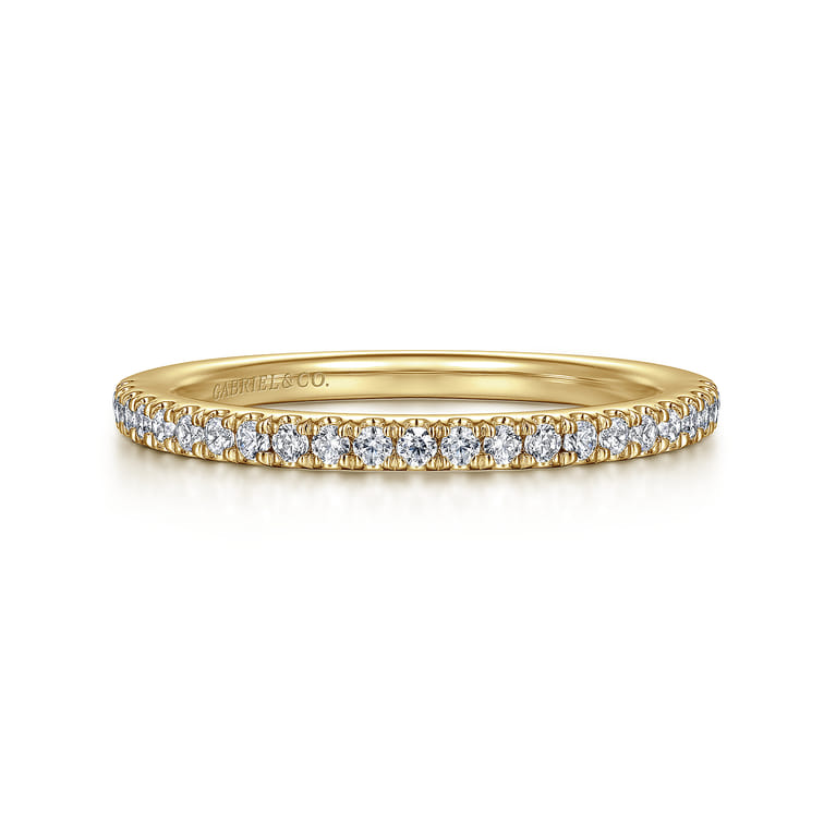 14K Yellow Gold Diamond Wedding Band - 0.23 ct - Shot 1