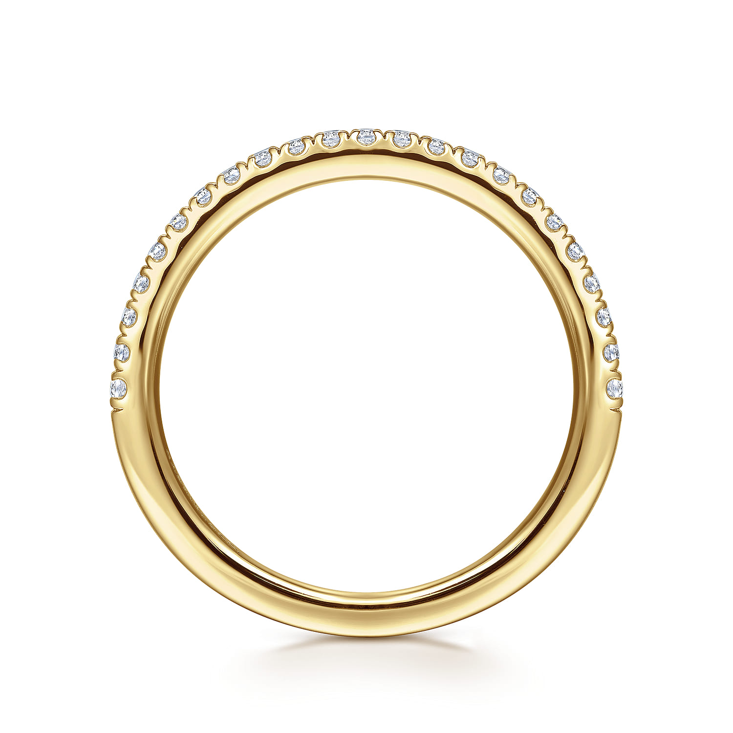 14K Yellow Gold Diamond Wedding Band - 0.23 ct - Shot 2