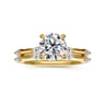 14K Yellow Gold Diamond Wedding Band - 0.15 ct