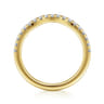 14K Yellow Gold Diamond Wedding Band - 0.3 ct
