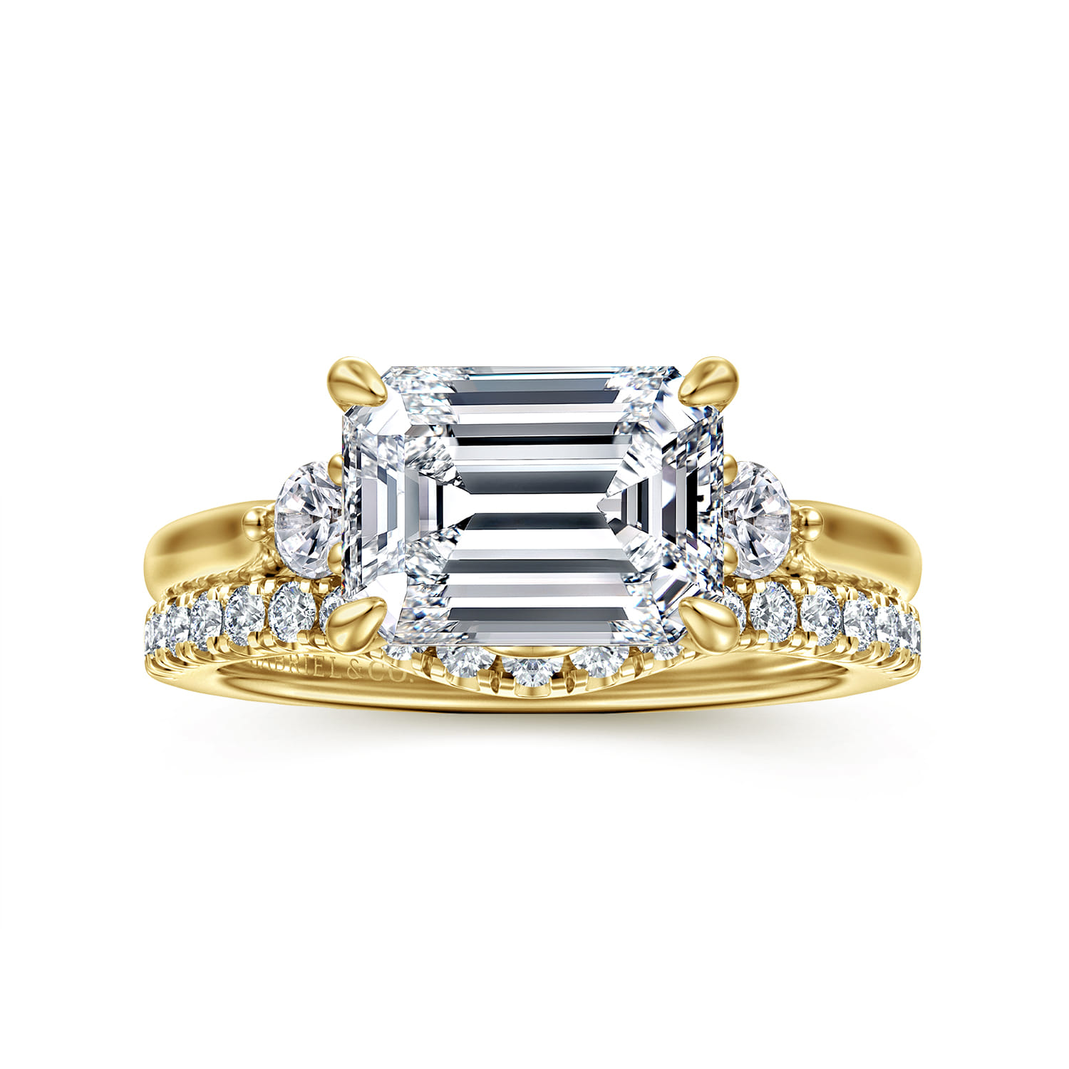 14K Yellow Gold Diamond Wedding Band - 0.3 ct - Shot 4