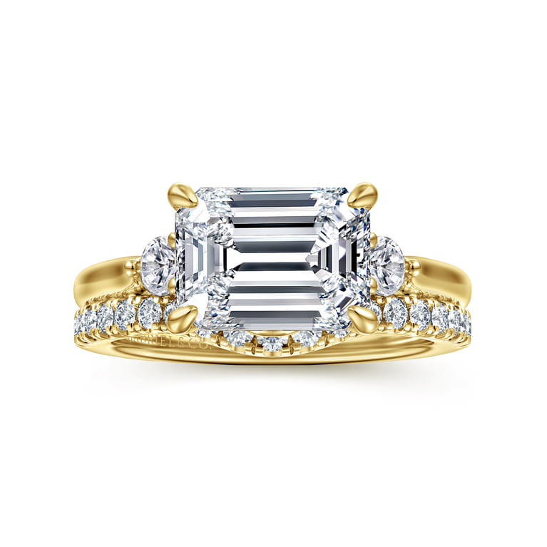 14K Yellow Gold Diamond Wedding Band - 0.3 ct - Shot 4