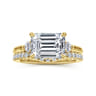 14K Yellow Gold Diamond Wedding Band - 0.3 ct