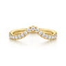 14K Yellow Gold Diamond Wedding Band - 0.3 ct