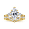 14K Yellow Gold Diamond Wedding Band - 0.3 ct