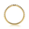 14K Yellow Gold Diamond Wedding Band - 0.3 ct