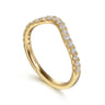 14K Yellow Gold Diamond Wedding Band - 0.3 ct