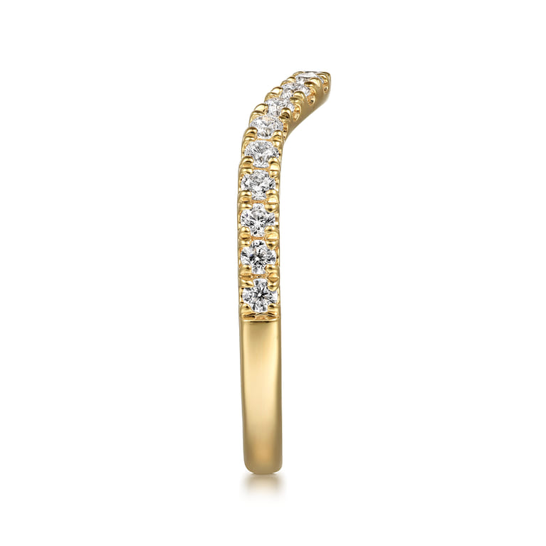 14K Yellow Gold Diamond Wedding Band - 0.3 ct - Shot 5