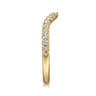 14K Yellow Gold Diamond Wedding Band - 0.3 ct