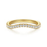 14K Yellow Gold Diamond Wedding Band - 0.3 ct