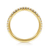 14K Yellow Gold Diamond Wedding Band - 0.3 ct