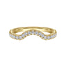 14K Yellow Gold Diamond Wedding Band - 0.3 ct