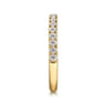 14K Yellow Gold Diamond Wedding Band - 0.36 ct