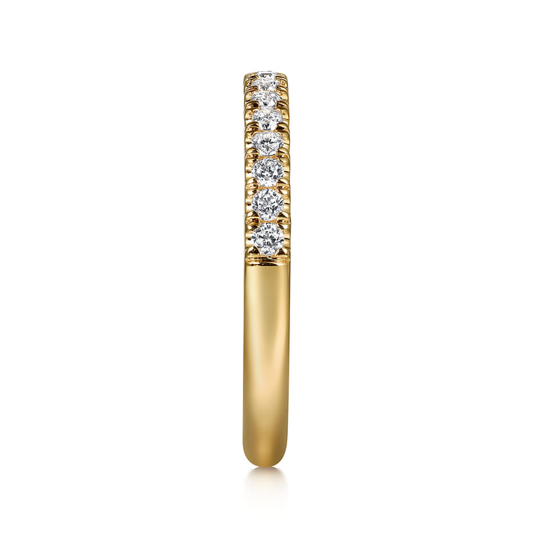 14K Yellow Gold Diamond Wedding Band - 0.27 ct - Shot 5