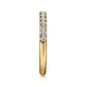 14K Yellow Gold Diamond Wedding Band - 0.27 ct
