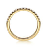 14K Yellow Gold Diamond Wedding Band - 0.27 ct
