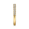 14K Yellow Gold Diamond Wedding Band - 0.27 ct