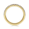 14K Yellow Gold Diamond Wedding Band - 0.25 ct
