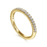 14K Yellow Gold Diamond Wedding Band - 0.25 ct