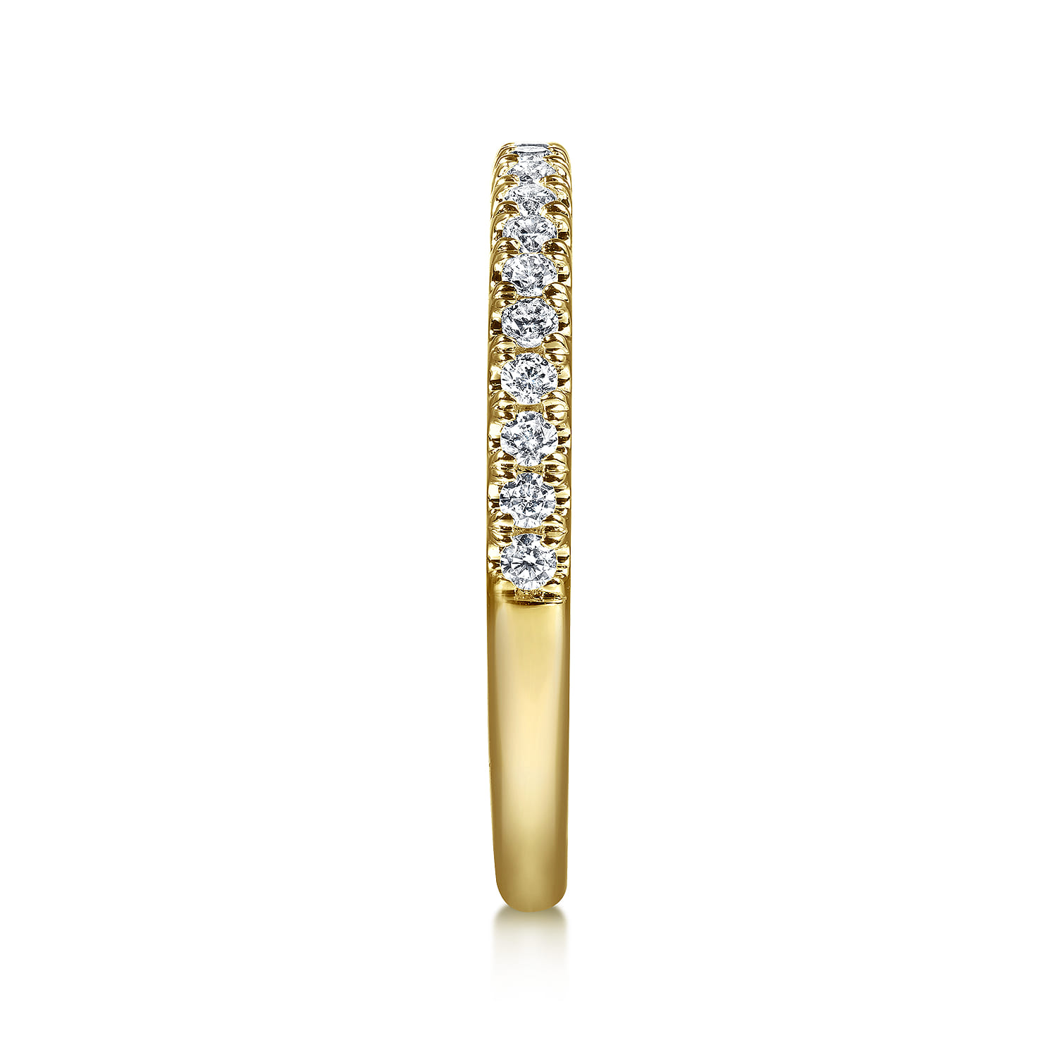 14K Yellow Gold Diamond Wedding Band - 0.25 ct - Shot 5