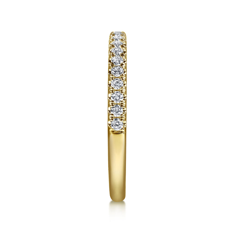 14K Yellow Gold Diamond Wedding Band - 0.25 ct - Shot 5