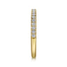 14K Yellow Gold Diamond Wedding Band - 0.25 ct