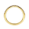 14K Yellow Gold Diamond Wedding Band - 0.2 ct