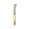 14K Yellow Gold Diamond Wedding Band - 0.2 ct