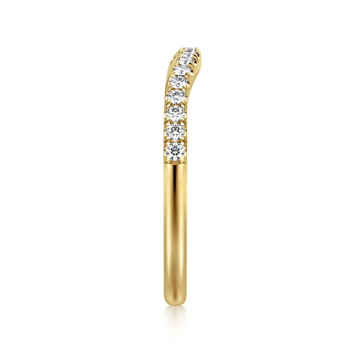 14K Yellow Gold Diamond Wedding Band - 0.21 ct - Shot 4