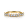 14K Yellow Gold Diamond Wedding Band - 0.5 ct