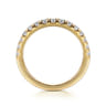 14K Yellow Gold Diamond Wedding Band - 0.5 ct