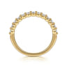 14K Yellow Gold Diamond Wedding Band - 0.27 ct