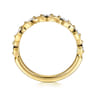 14K Yellow Gold Diamond Wedding Band - 0.23 ct