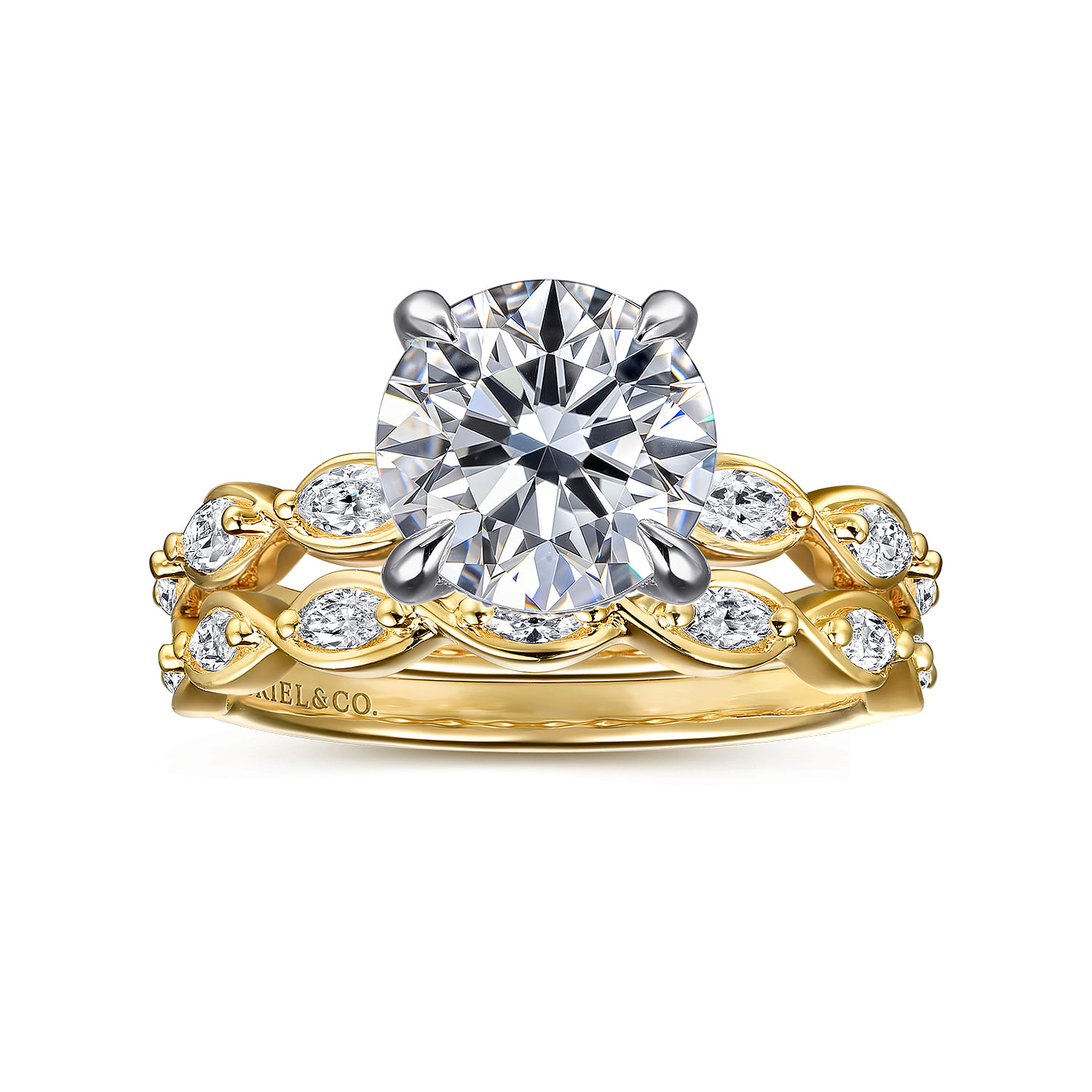 14K Yellow Gold Diamond Wedding Band - 0.23 ct - Shot 4