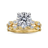 14K Yellow Gold Diamond Wedding Band - 0.23 ct