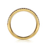 14K Yellow Gold Diamond Wedding Band - 0.16 ct