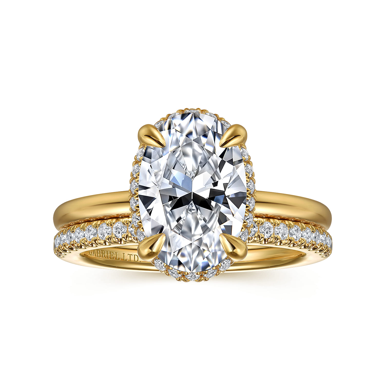 14K Yellow Gold Diamond Wedding Band - 0.16 ct - Shot 4