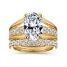 14K Yellow Gold Diamond Wedding Band - 0.5 ct