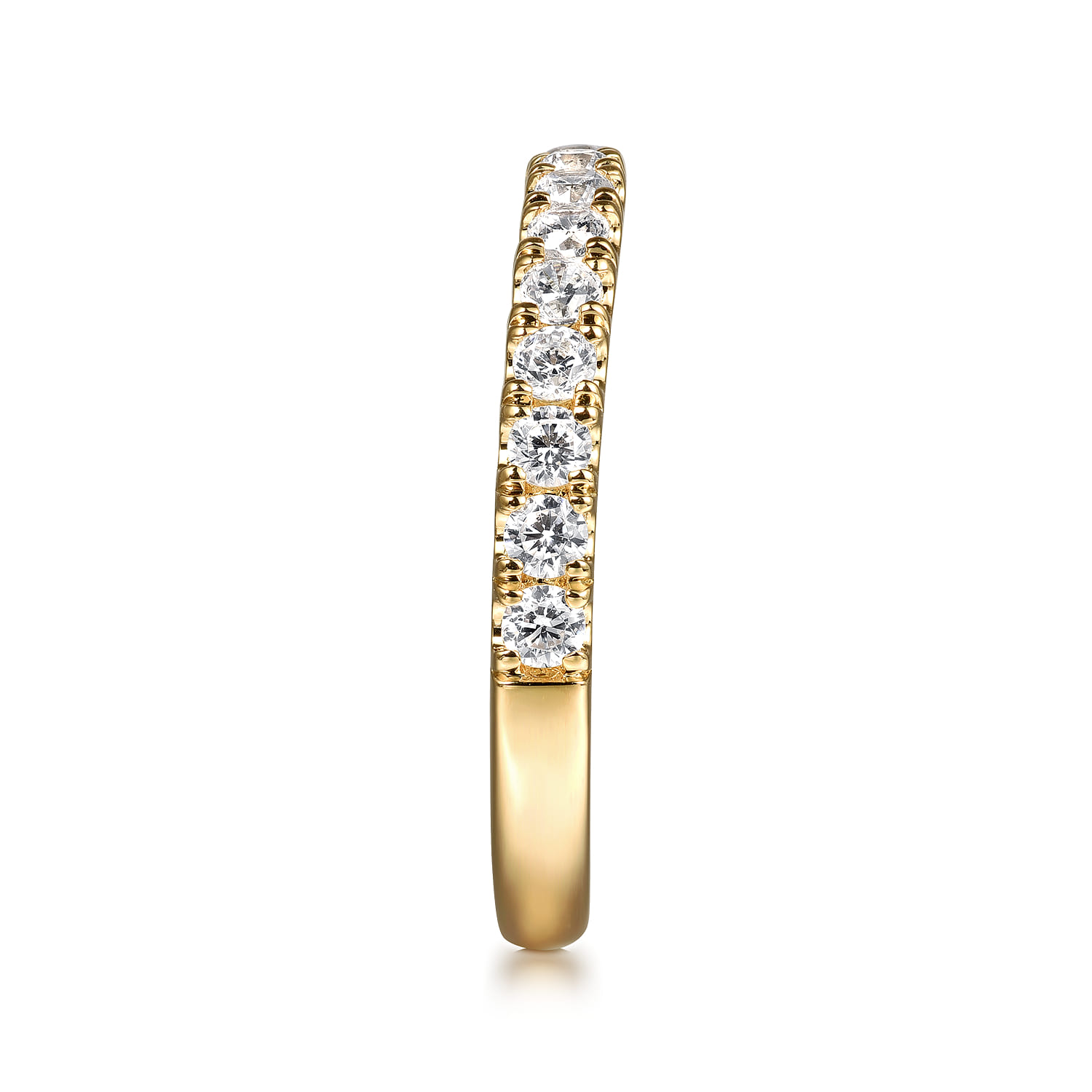 14K Yellow Gold Diamond Wedding Band - 0.5 ct - Shot 5
