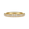 14K Yellow Gold Diamond Wedding Band - 0.29 ct