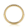 14K Yellow Gold Diamond Wedding Band - 0.29 ct
