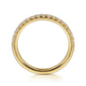 14K Yellow Gold Diamond Wedding Band - 0.29 ct