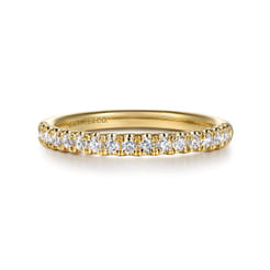 14K Yellow Gold Diamond Wedding Band