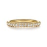 14K Yellow Gold Diamond Wedding Band - 0.29 ct