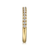 14K Yellow Gold Diamond Wedding Band - 0.29 ct