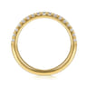 14K Yellow Gold Diamond Wedding Band - 0.29 ct