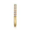14K Yellow Gold Diamond Wedding Band - 0.29 ct