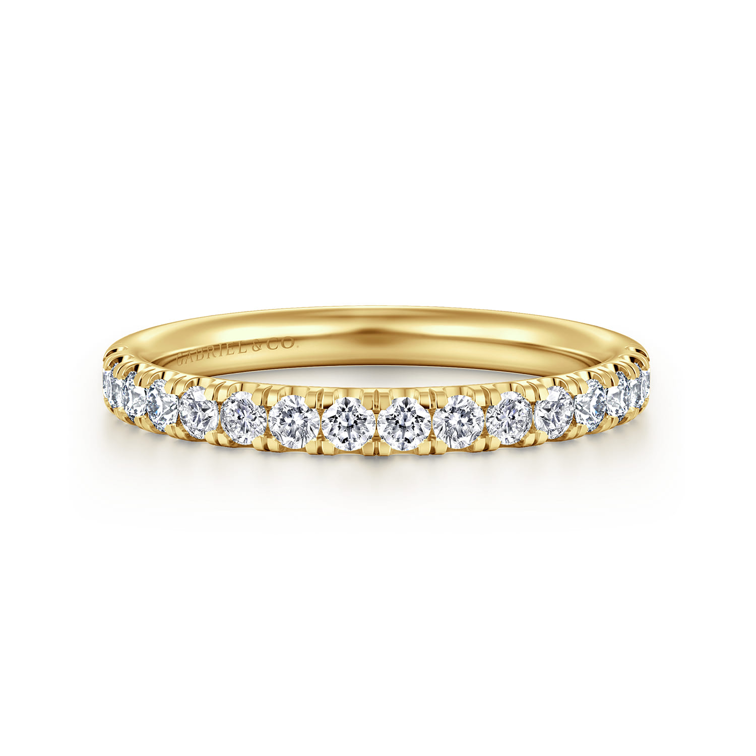14K Yellow Gold Diamond Wedding Band - 0.4 ct - Shot 1